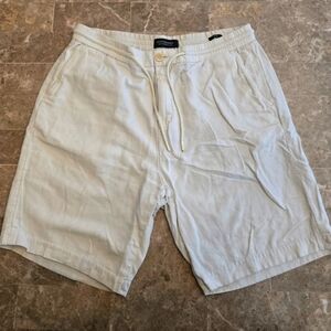 Scotch & Soda Mens Cream Shorts Sz 33